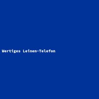 Wertiges Leinen-Telefon