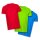 MVTX Unisex T-Shirt XL 200 g/m² Baumwolle Kurzarm Rot Blau Grün