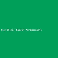 Herrliches Wasser-Portemonnaie