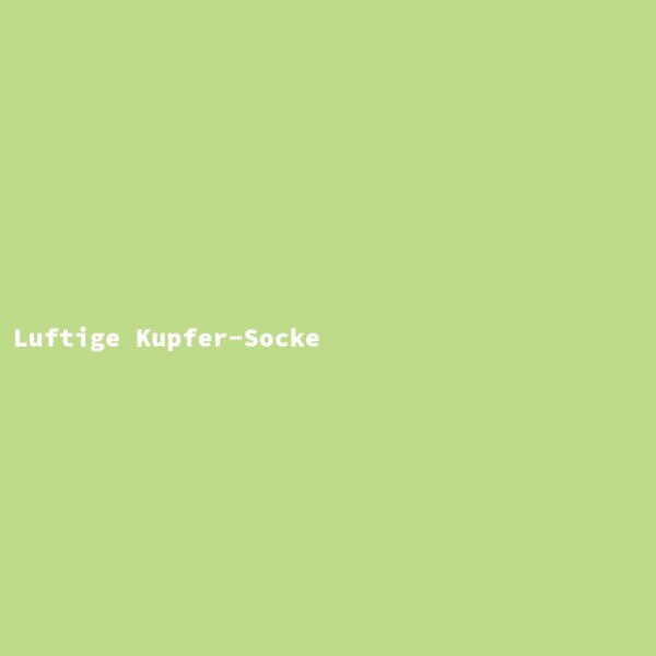 Luftige Kupfer-Socke