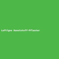 Luftiges Kunststoff-Pflaster