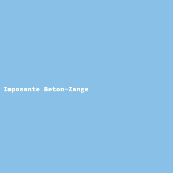 Imposante Beton-Zange