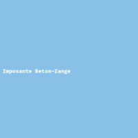 Imposante Beton-Zange