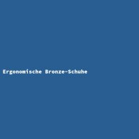 Ergonomische Bronze-Schuhe