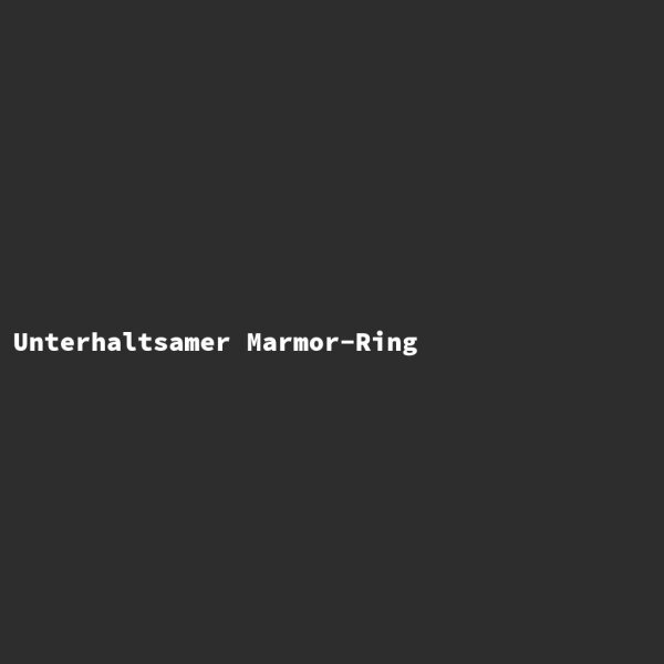 Unterhaltsamer Marmor-Ring