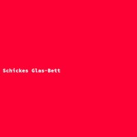 Schickes Glas-Bett