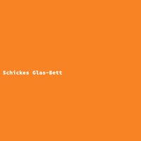 Schickes Glas-Bett