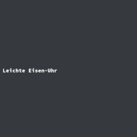 Leichte Eisen-Uhr