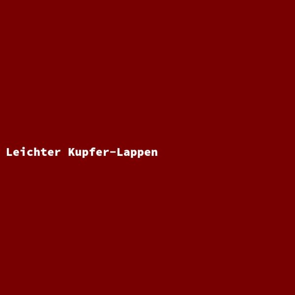 Leichter Kupfer-Lappen