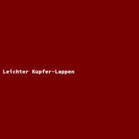 Leichter Kupfer-Lappen