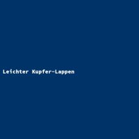 Leichter Kupfer-Lappen