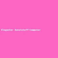 Eleganter Kunststoff-Computer