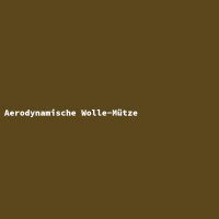 Aerodynamische Wolle-M&uuml;tze